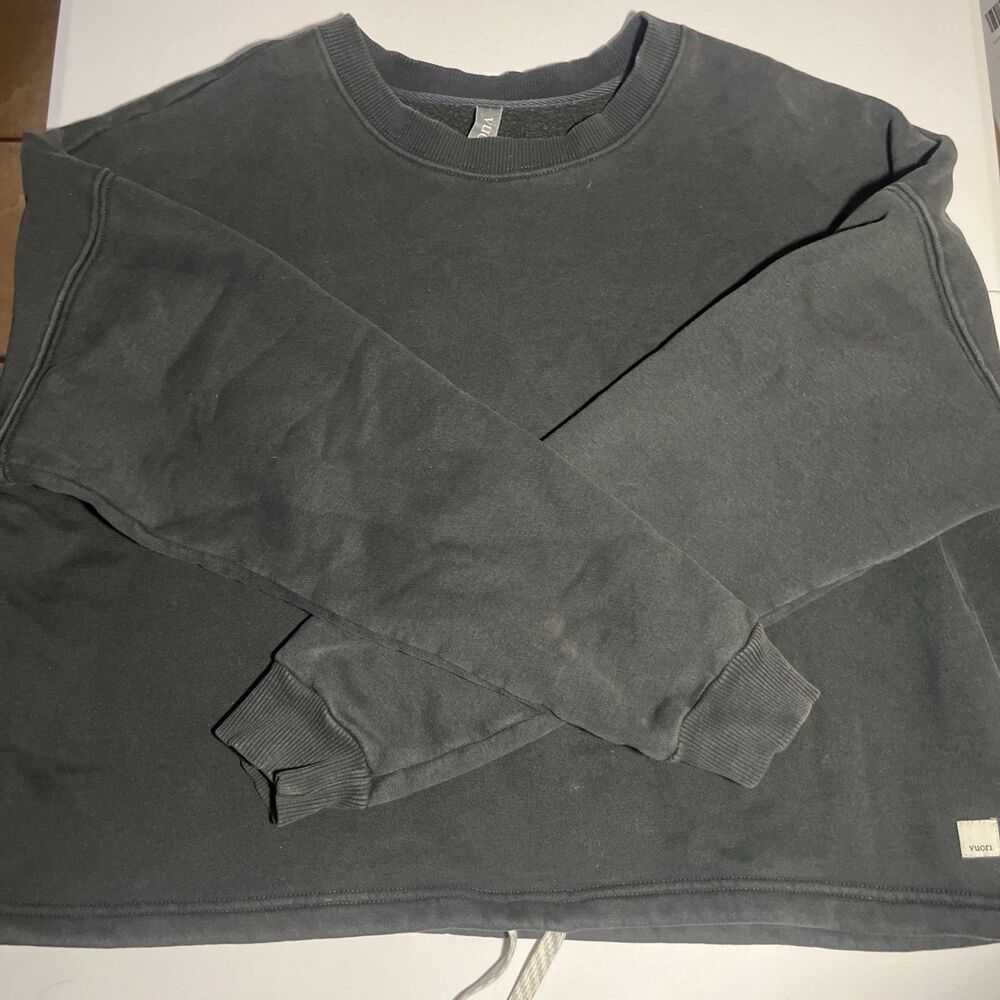 Vuori Restore Crew Sweatshirt Pink Organic Cotton Blend Women’s Size L